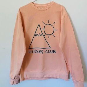 Outdoor Voices Hikers Club Peach Sweatshirt M